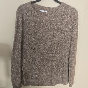 Pink Clover Marled Tan Sweater